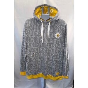 Disney Loungefly Winnie the Pooh Oh Bother Hoodie Gray Yellow XL Sweatshirt